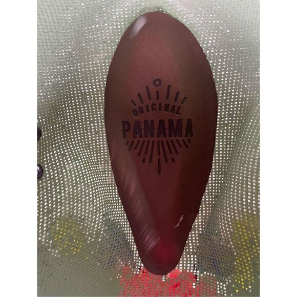 Hand painted original Panama fedora sun hat M Royal road trading Co. main image 10